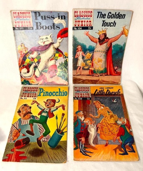 Classics Illustrated Junior Comic Books Published by Famous Authors