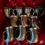 Wilton Pewter Horn Tankards