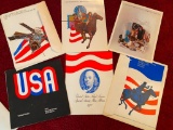6 Postal Service Mint Stamp Sets - 1971 to 1976