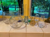 Assorted Glass Vases
