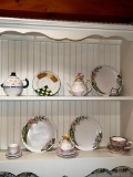 Italian Porceline Plates and Tea Pots