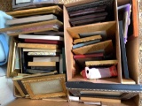 Boxes of Various Sized Metal & Wood Picture Frames