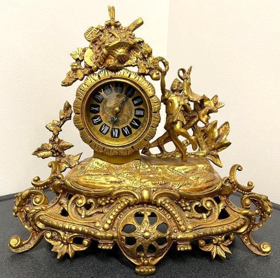 French Inspired Louis XV Mantel Clock - Made in Germany