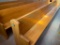 2 X Solid Wood Church Pews