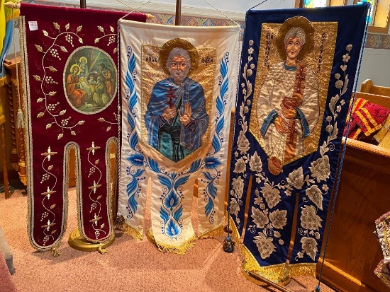 Embroidered Orthodox Processional Panels