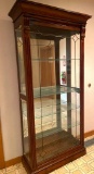 Craftsman Style Display Cabinet with Glass Side Doors