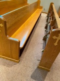Single Front Pew with Paneled Pew Front