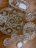 Cut Lead Crystal Glass Serving Pieces