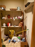 3 Closet Clean Outs - Christmas Decor, Baskets, Cleaning Supplies, Candles, Mobile Cart & Shelfs