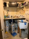 Clean Out with Vacuum, Garden Hose, Microwave, Mirror & Cleaning Supplies
