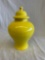 Yellow Ceramic Urn