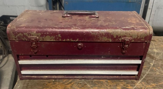 Vintage Tool Box with Drawers