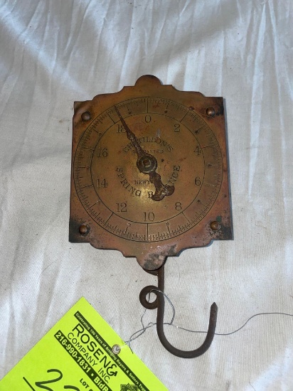 Antique Chatillon Spring Loaded Milk Scale