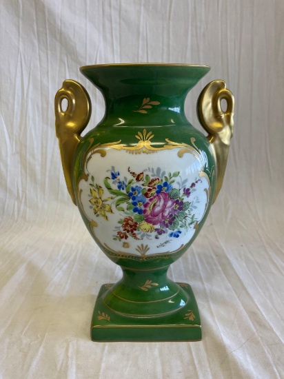 (2) Hand Painted French Porcelain Vases