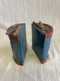 Set of Vintage Infantry Drum Bookends