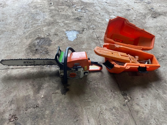 Stihl MS290 Chainsaw with Compression and Case