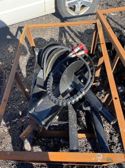 NEW Mower King Skid Steer Auger Attachment