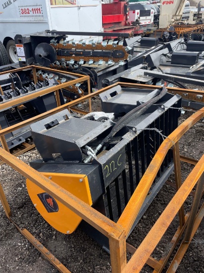 New Wolverine Co 48in Hydraulic Skidloader Mortar Mixer Attachment w/ Remote