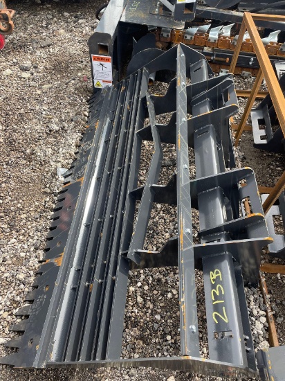 New Wolverine Co 78in Skidloader Root Rake Bucket