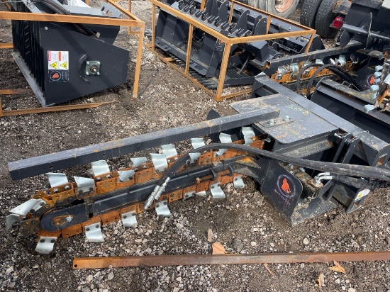 New Wolverine Co 72in Hydraulic Skidloader Trencher Attachment