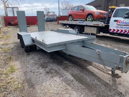 15ft Steel Deck Tandem Equipment Trailer