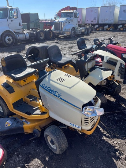 (2) Cub Cadet Riding Lawmowers