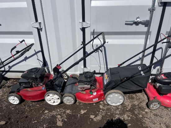 (2) Assorted Push Mowers Toro and Troy-Bilt