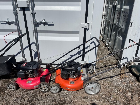 (2) Huskee/Husqvarna Push Mowers