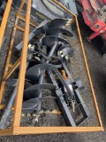 New Wolverine Hydraulic Skidloader Auger Attachment w/ Bits