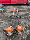 (2) Stihl FS91R Weedeaters with compression