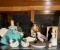 Soldier Nutcracker, Aqua Ceramic Lady, Swans and Precious Moments