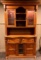 Timeless Oak Buffet with...Leased Glass Accent & Lighted China Cabinet Hutch from Pulanski Furniture