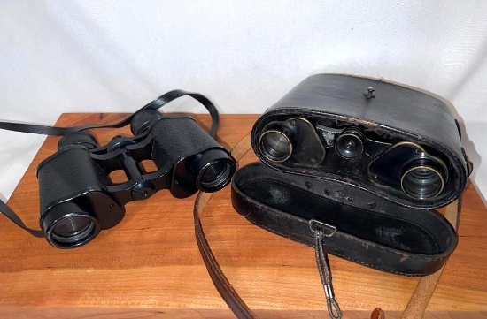 C.P. Goerz of Berlin 8x26 Binoculars with Case & Tasco...Model #308 8x30 Binoculars