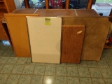 Assortment of Folding Tables, A Whiteboard and Corkboard.