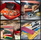 Shelf Full of Crafting Materials! Beads, Copper Wire, Lace, Zippers, Yarn and More - See Pictures!