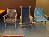 Vintage Folding Outdoor Chair, (2) Outdoor Chairs