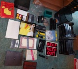 Assortment of Office Supplies, Computer Bags