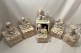 6 Precious Moments Porcelain Figurines in Original Boxes