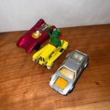 Diecast Corgi Kermit The Frog Yellow Roadster, 1973 Matchbox Speed Kings Marauder & Maserati Bora