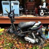 Moped with Box of Additional Parts & Body Panels