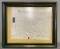 Framed England Real Estate Handwritten Deed 1865