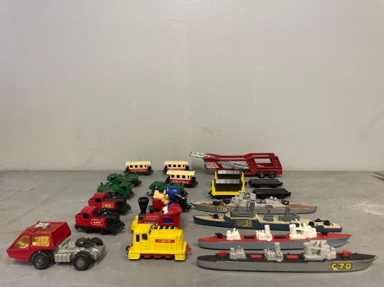 Lot of Miscellaneous toy cars and ships