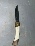 Pocket Knife with Faux Ivory Handle