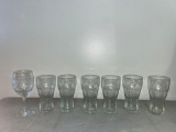 6 CocaCola glasses and bonus glass