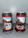 Budweiser Christmas Glasses