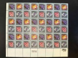 (1) Sheet of Mineral Heritage Postage Stamps