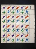 (1) Sheet of USA Dance Postage Stamps
