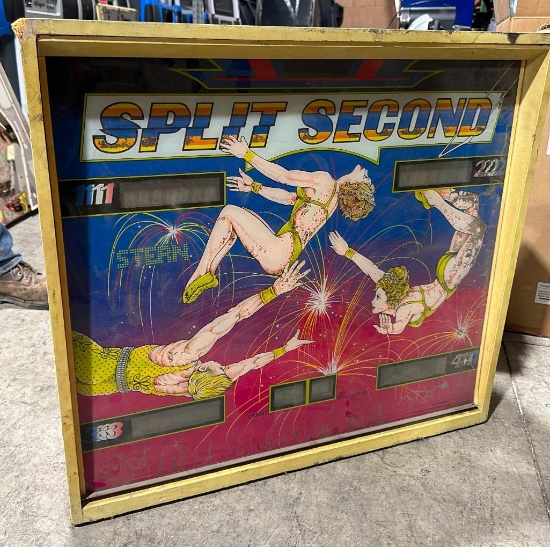 Stern Split Second - Pinball Machine Head with Bards and Displays