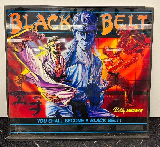 Black Belt by Midway Pinball Head Front Piece