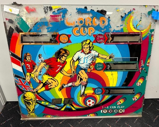 World Cup - Painted Pinball Head Front Piece